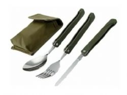 Kit Talheres Dobrvel Camping Militar Porttil